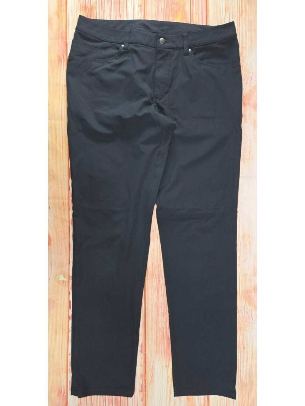Lululemon Black Stretch Slim Fit Casual Pants 34x33